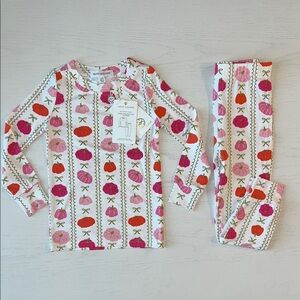 Mary Square Toddler Girl Pink Pumpkin Pajama Set 2T 3T 4T